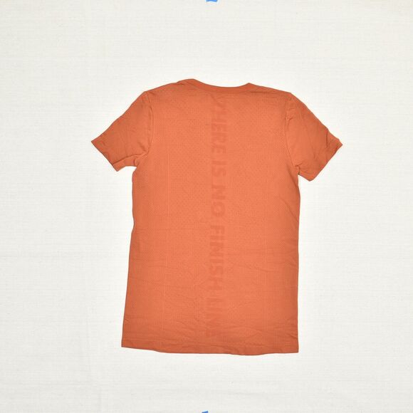 Nike Dri Fit Women T Shirt Top Crew Neck Polyester Orange Size S No Finish Line - Picture 3 of 8